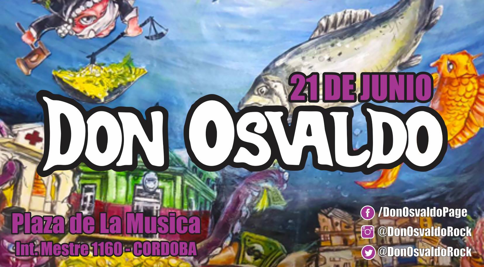 Recital de DON OSVALDO el dia jueves 21 de mayo- Plaza de la Musica, Cordoba